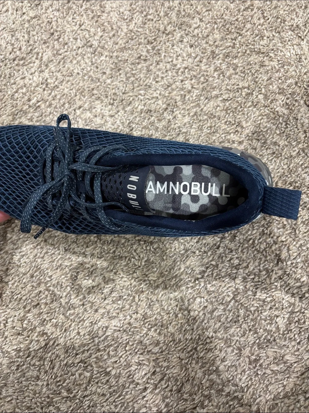 Men's Nobull Navy Athletic Sneakers with Camouflage Sole